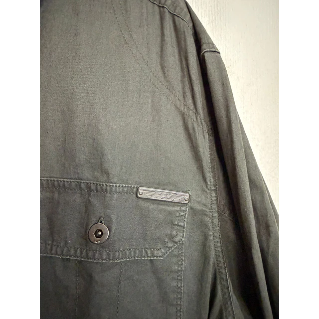 Camisa manga larga marca Harley Davidson, color gris, Talla XL 1990 6