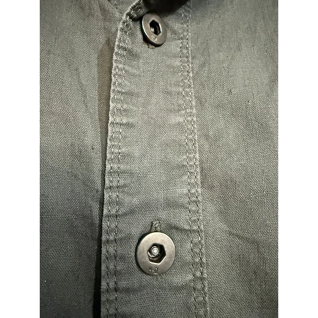 Camisa manga larga marca Harley Davidson, color gris, Talla XL 1990 7