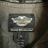 Camisa manga larga marca Harley Davidson, color azul a lineas Talla XL 1991 3