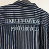 Camisa manga larga marca Harley Davidson, color azul a lineas Talla XL 1991 7