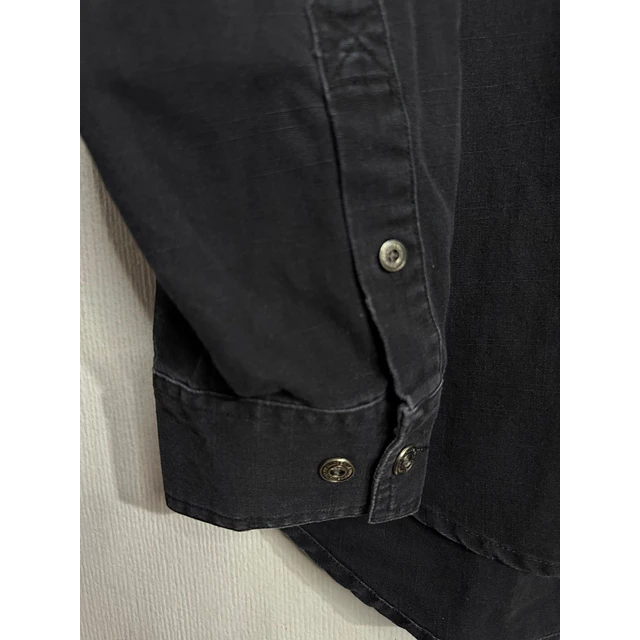 Camisa manga larga marca Harley Davidson, color negra, Talla XL 1995 5