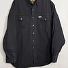 Camisa manga larga marca Harley Davidson, color negra, Talla XL 1995 1