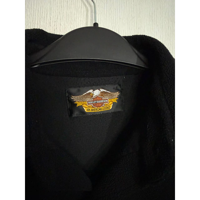 Camisa manga larga marca Harley Davidson, color negro polar, Talla XL 1997 4