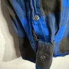 Camisa manga larga marca Harley Davidson, color azul y negro a cuadros, Talla XL 1998 6