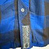 Camisa manga larga marca Harley Davidson, color azul y negro a cuadros, Talla XL 1998 4