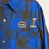 Camisa manga larga marca Harley Davidson, color azul y negro a cuadros, Talla XL 1998 5
