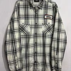 Camisa manga larga marca Harley Davidson, color blanco y negro a cuadros, Talla XL 1999 1