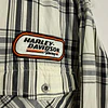 Camisa manga larga marca Harley Davidson, color blanco y negro a cuadros, Talla XL 1999 4