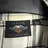 Camisa manga larga marca Harley Davidson, color blanco y negro a cuadros, Talla XL 1999 5