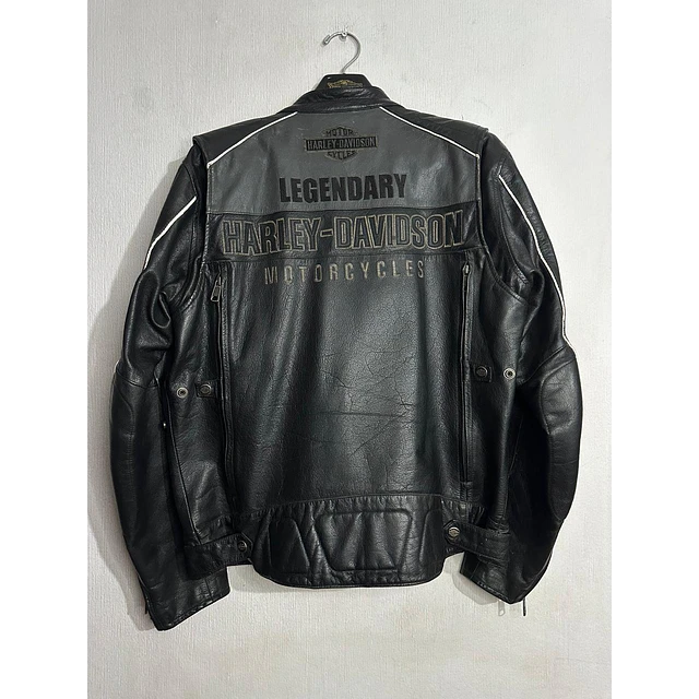 Chaqueta cuero marca Harley Davidson, modelo Legendary, talla M, 2000 19