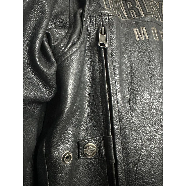 Chaqueta cuero marca Harley Davidson, modelo Legendary, talla M, 2000 4