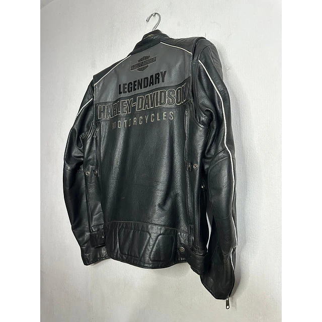 Chaqueta cuero marca Harley Davidson, modelo Legendary, talla M, 2000 17