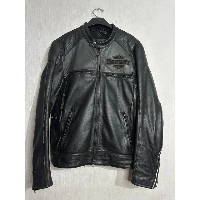 Chaqueta cuero marca Harley Davidson, modelo Legendary, talla M, 2000 18