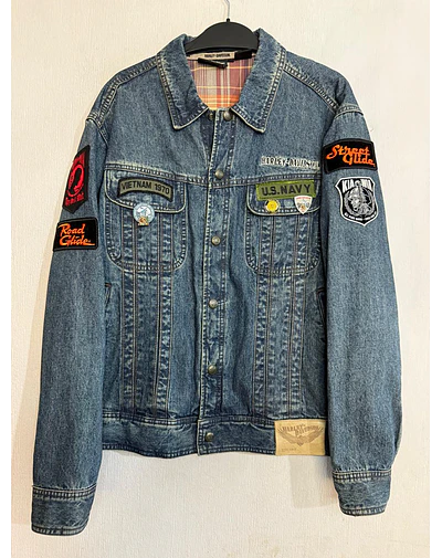 Chaqueta Denin Jeans hombre Harley Davidson, Talla M 2001