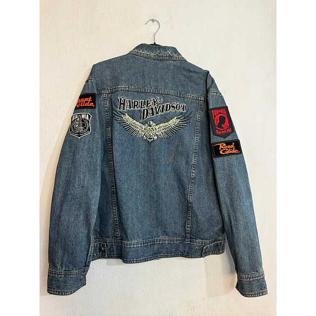 Chaqueta Denin Jeans hombre Harley Davidson, Talla M 2001 2