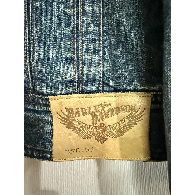Chaqueta Denin Jeans hombre Harley Davidson, Talla M 2001 5