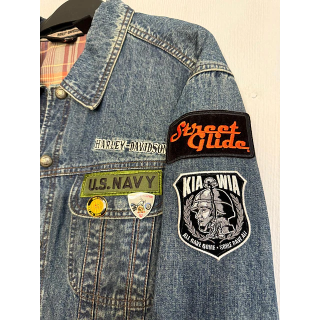 Chaqueta Denin Jeans hombre Harley Davidson, Talla M 2001 6