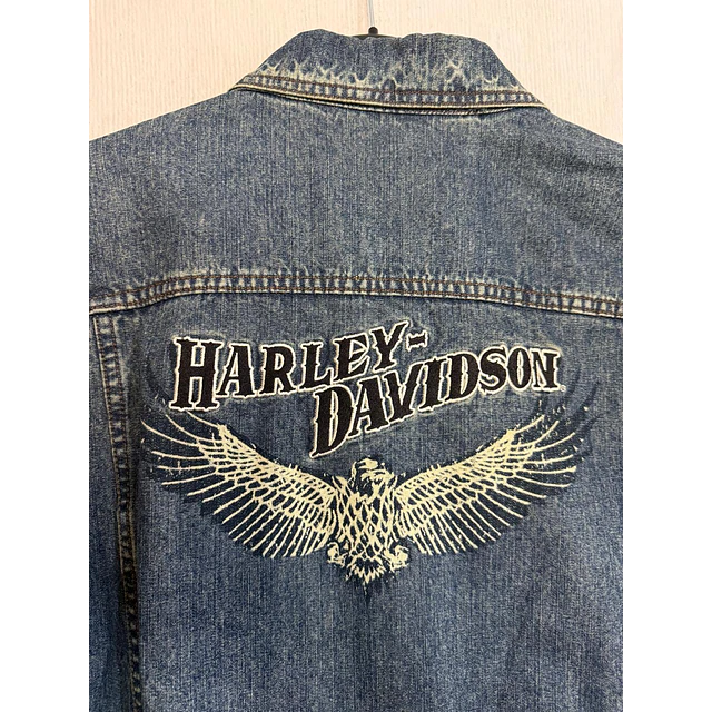Chaqueta Denin Jeans hombre Harley Davidson, Talla M 2001 9