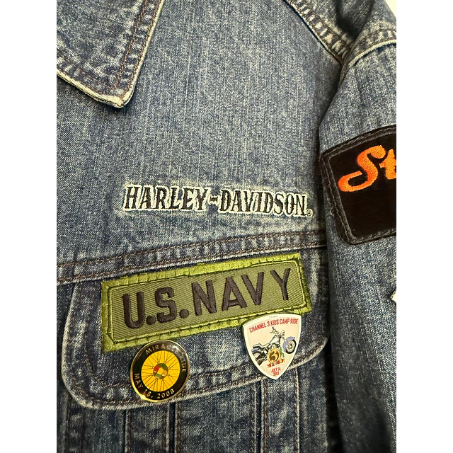 Chaqueta Denin Jeans hombre Harley Davidson, Talla M 2001 13