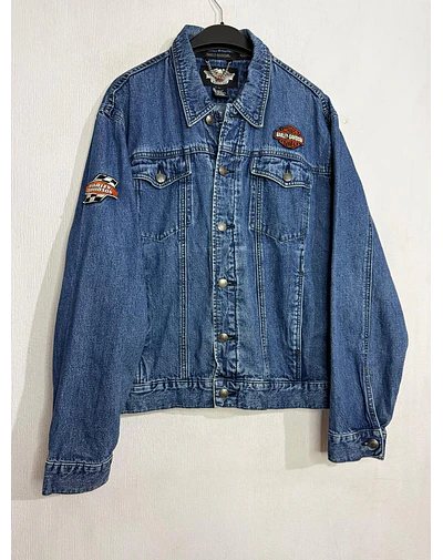 Chaqueta Denin Jeans hombre Harley Davidson, Talla L 2002