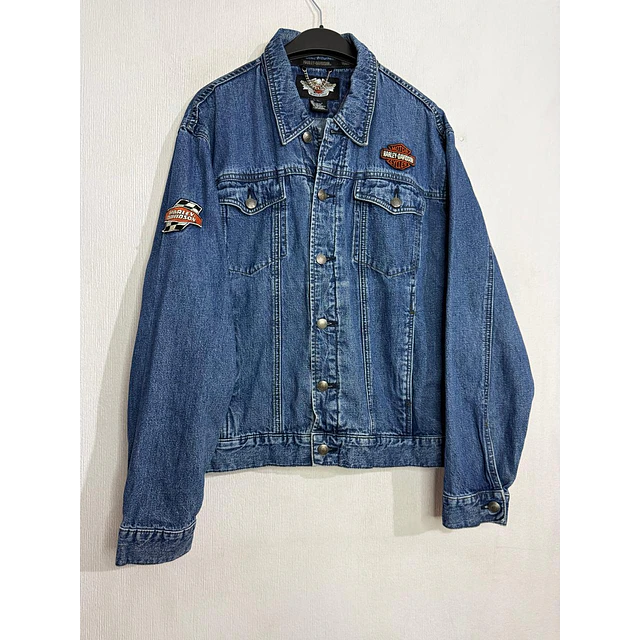 Chaqueta Denin Jeans hombre Harley Davidson, Talla L 2002 1
