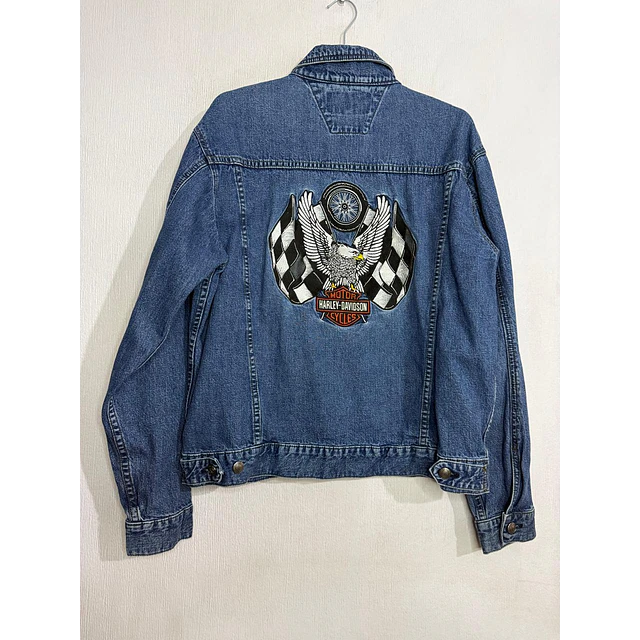 Chaqueta Denin Jeans hombre Harley Davidson, Talla L 2002 2
