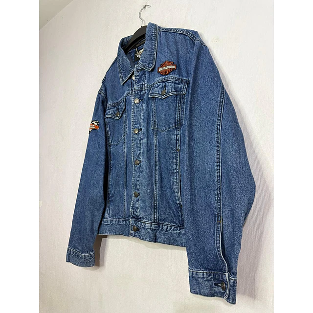 Chaqueta Denin Jeans hombre Harley Davidson, Talla L 2002 6