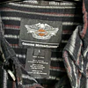 Camisa manga larga, marca Harley Davidson, color azula a rayas, Talla L 2004 3