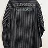 Camisa manga larga, marca Harley Davidson, color azula a rayas, Talla L 2004 2