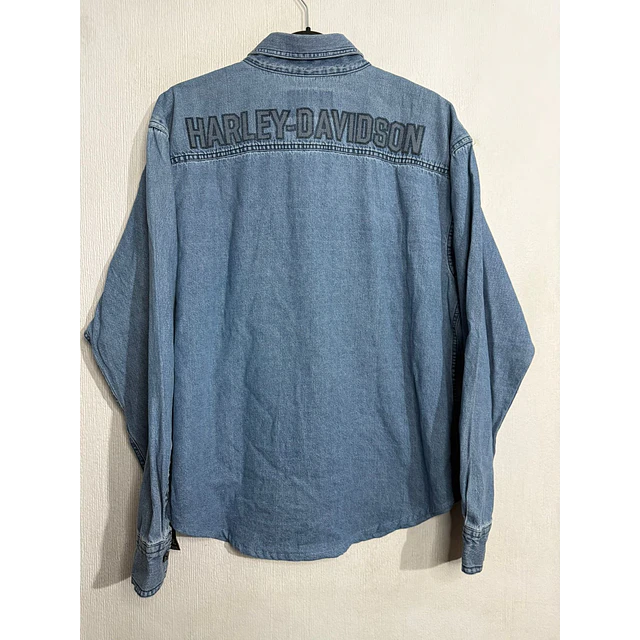 Camisa manga larga marca Harley Davidson, denin Jeans, Talla L 2005 5