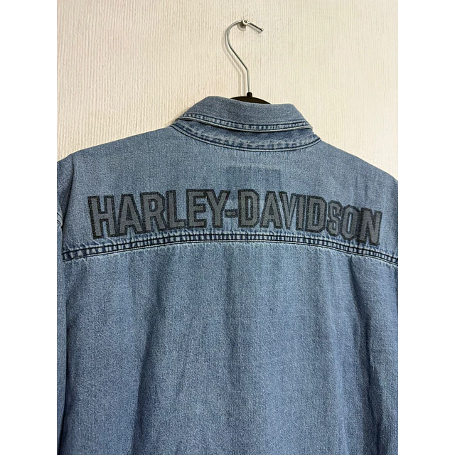 Camisa manga larga marca Harley Davidson, denin Jeans, Talla L 2005 6