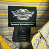 Camisa manga larga marca Harley Davidson, color amarilla a rayas Talla L 2006 3