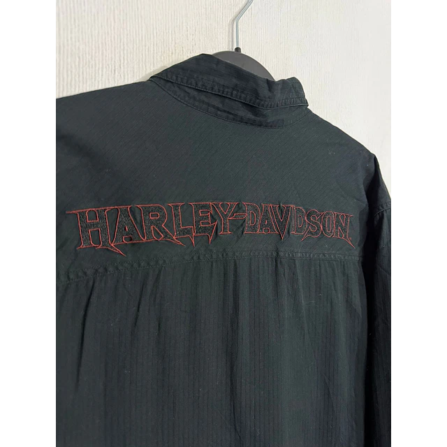 Camisa manga larga marca Harley Davidson, color negro, Talla L 2007 4