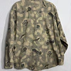 Camisa manga larga marca Harley Davidson, color crema con monogra motos, Talla L 2009 2