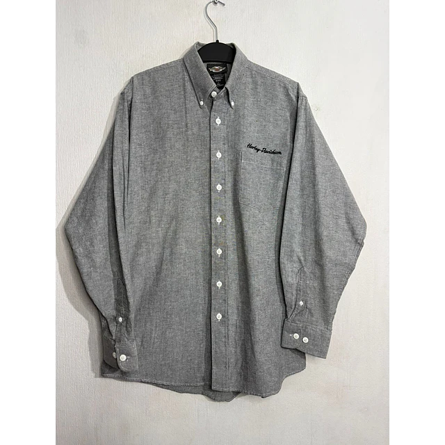 Camisa manga larga marca Harley Davidson, color a gris, Talla L 2010 1