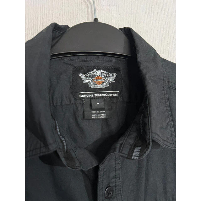 Camisa manga larga marca Harley Davidson, color negro, Talla L 2011 3