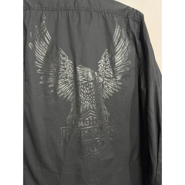 Camisa manga larga marca Harley Davidson, color negro, Talla L 2011 7