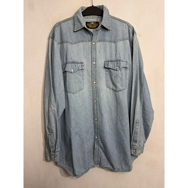 Camisa manga larga, marca Harley Davidson, Denin Jeans, Talla L 2012 1