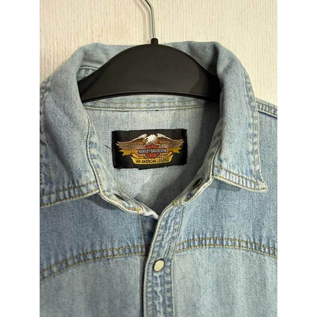 Camisa manga larga, marca Harley Davidson, Denin Jeans, Talla L 2012 4