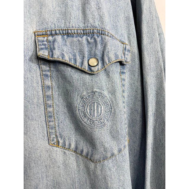 Camisa manga larga, marca Harley Davidson, Denin Jeans, Talla L 2012 6