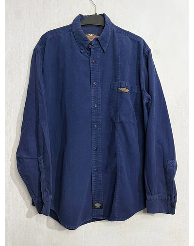 Camisa manga larga, marca Harley Davidson, Color azul, Talla L 2012
