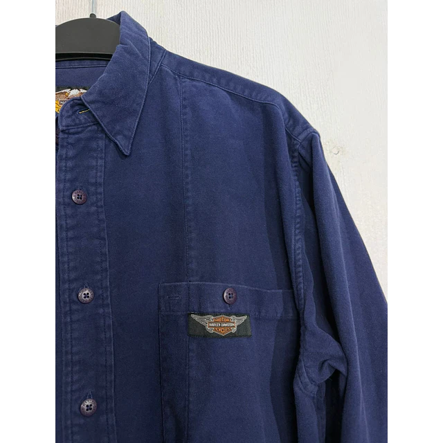 Camisa manga larga, marca Harley Davidson, Color azul, Talla L 2012 6