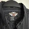 Camisa manga larga, marca Harley Davidson, color negro a rayas, Talla L 2013 3
