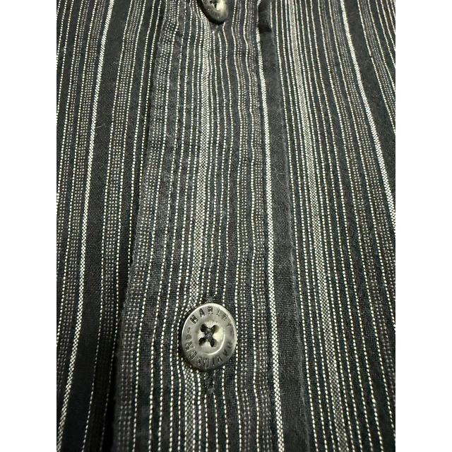 Camisa manga larga, marca Harley Davidson, color negro a rayas, Talla L 2013 6