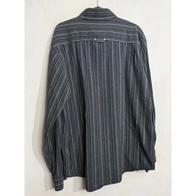 Camisa manga larga, marca Harley Davidson, color negro a rayas, Talla L 2013 2