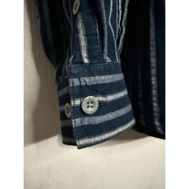 Camisa manga larga, marca Harley Davidson, Color azul a rayas, Talla L 2014 7