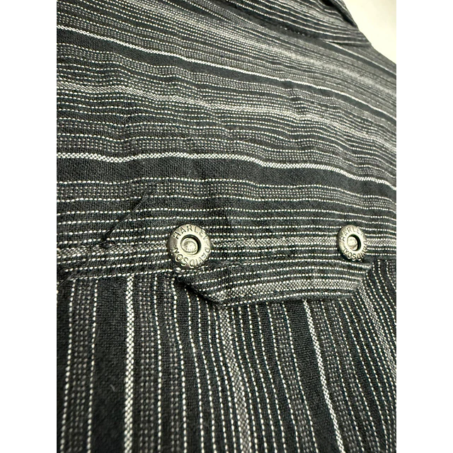 Camisa manga larga, marca Harley Davidson, color negro a rayas, Talla L 2013 7