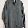 Camisa manga larga marca Harley Davidson, color gris a rayas, Talla L 2016 1