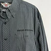Camisa manga larga marca Harley Davidson, color gris a rayas, Talla L 2016 4