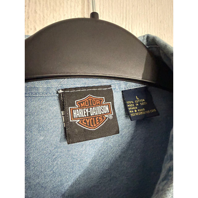 Camisa manga larga, marca Harley Davidson, Denin Jeans, Talla L 2017 3
